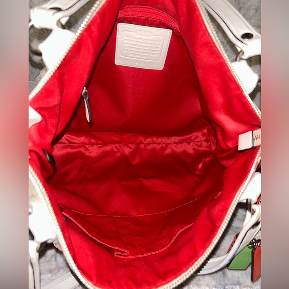 Coach Poppy K1182-19029 Flower Sequin Glam Tote Shoulder HandBag - Picture 7 of 8